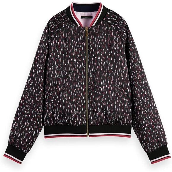 Scotch & Soda Jack Printed Reversible Bomber Jacket - M (reversible) - Picture 2 of 7
